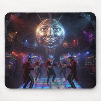 Tapis De Souris Trolls dansent sous une boule disco avec des carac
