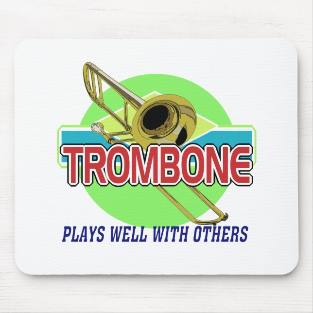 Tapis De Souris Trombone joue bien (Devant)
