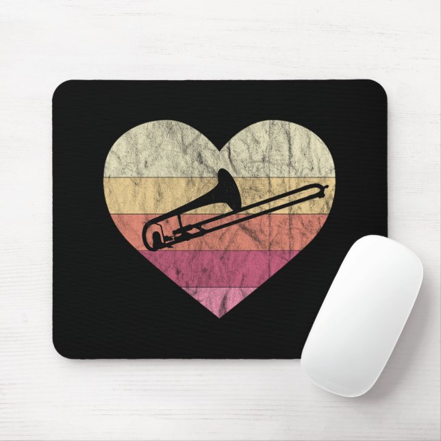 Tapis De Souris Tromboniste Aime Jouer Trombone (Avec souris)