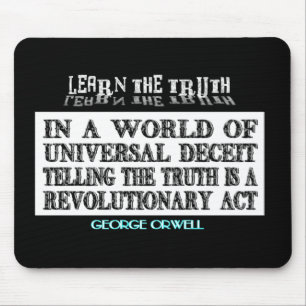TAPIS DE SOURIS TROMPERIE OVALE D'UNIVERSEL D'ORWELL