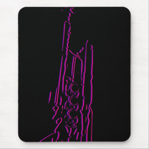 Tapis De Souris Trompette abstraite Mousepad de jazz
