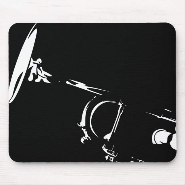 Tapis De Souris Trompette Mousepad de jazz (Devant)