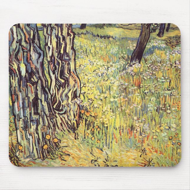 Tapis De Souris Troncs d'arbre par Vincent van Gogh (Devant)