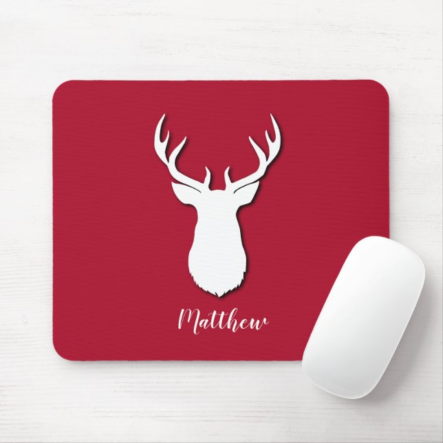 Tapis De Souris Trophée du Cerf de Cute Motif (Avec souris)