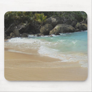 Tapis De Souris Tropical Beach Waves Sand Elégant Modèle moderne