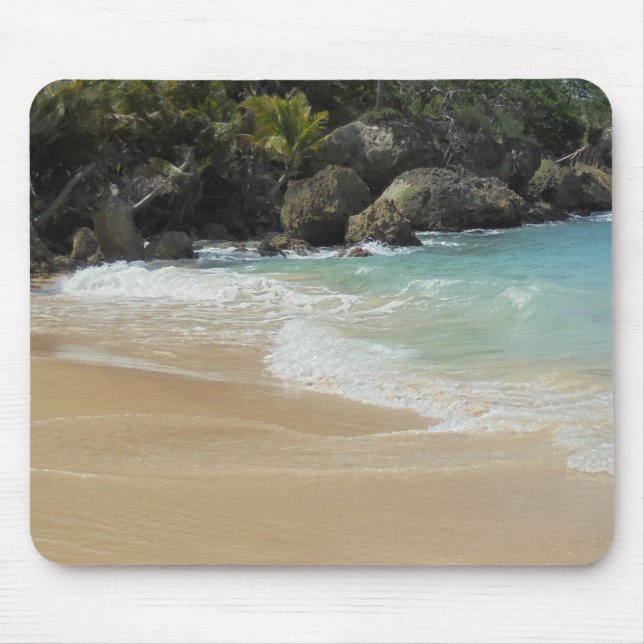 Tapis De Souris Tropical Beach Waves Sand Elégant Modèle moderne (Devant)