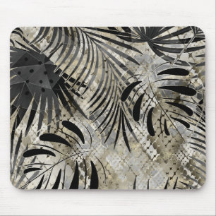Tapis De Souris Tropical, Botanique, peau de serpent, feuilles, pa