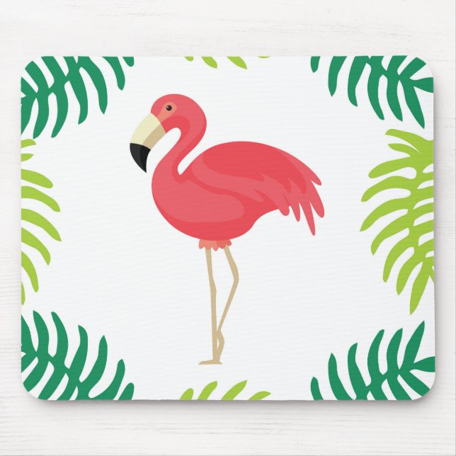 Tapis de souris tropical de Flamant rose (Devant)
