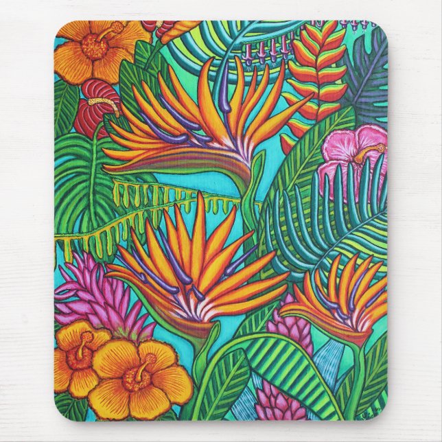 Tapis de souris tropical de gemmes (Devant)