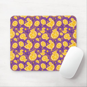 Tapis De Souris Tropical Orange Slices Wedges Citrus Fruit d'été