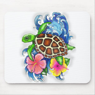 Tapis De Souris Tropical Sea Turtle