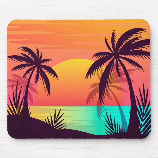 Tapis De Souris Tropical Sunset (Devant)