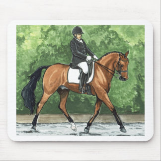 Tapis De Souris Trot de baie de cheval de dressage d'art de cheval