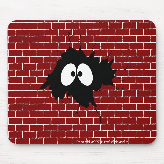Tapis De Souris Trou dans le mur Mousepad (Devant)