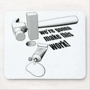 Tapis De Souris Trou rond de cheville carrée