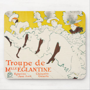 Tapis De Souris Troupe de Mademoiselle Eglantine, Toulouse Lautrec