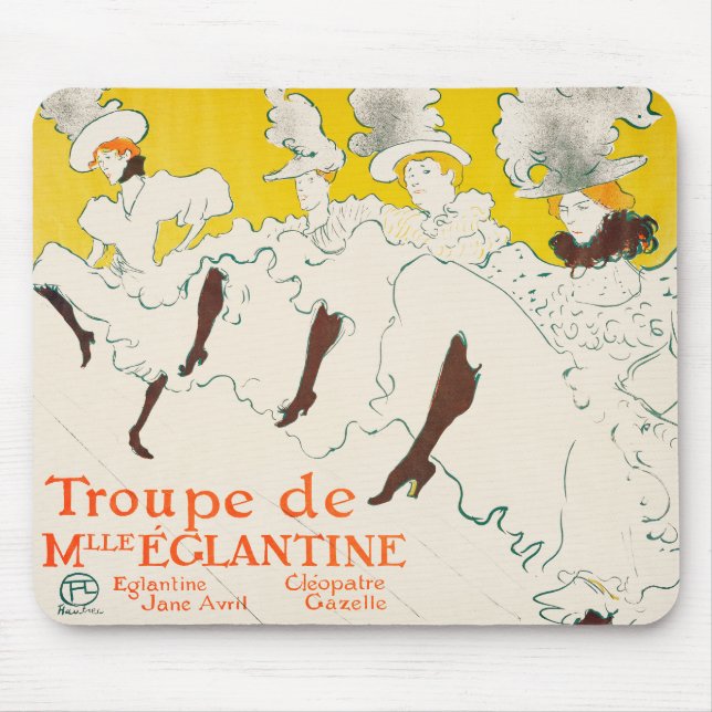 Tapis De Souris Troupe de Mademoiselle Eglantine, Toulouse Lautrec (Devant)