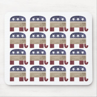 Tapis De Souris Troupeau de GOP républicain d'éléphants
