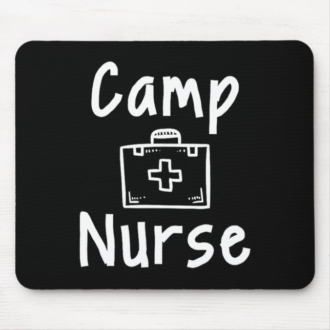 Tapis De Souris Trousse de premiers soins infirmière de camp silho (Devant)