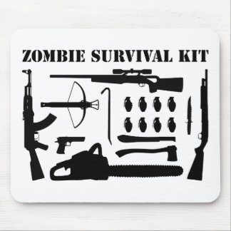 Tapis De Souris Trousse de survie de zombi