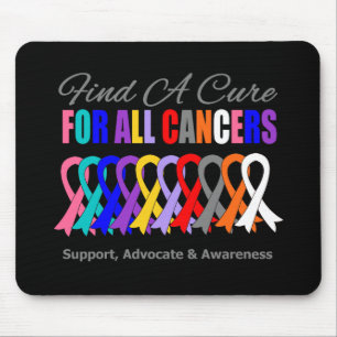 Tapis De Souris Trouver un Ruban Cure pour tous les Cancers