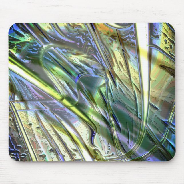 Tapis De Souris Trucs en bambou, vert nacré doux (Devant)