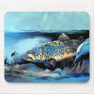 Tapis De Souris Truite arc-en-ciel