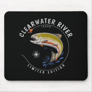 Tapis De Souris Truite de la rivière Clearwater pêche à la mouche
