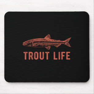 Tapis De Souris Truite Vie Pêche nouveauté Pêcheur Cadeau