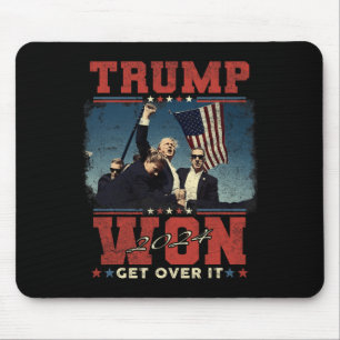 Tapis De Souris Trump 2024 A Gagné À L'Aise Uni-adultes - Noir - S