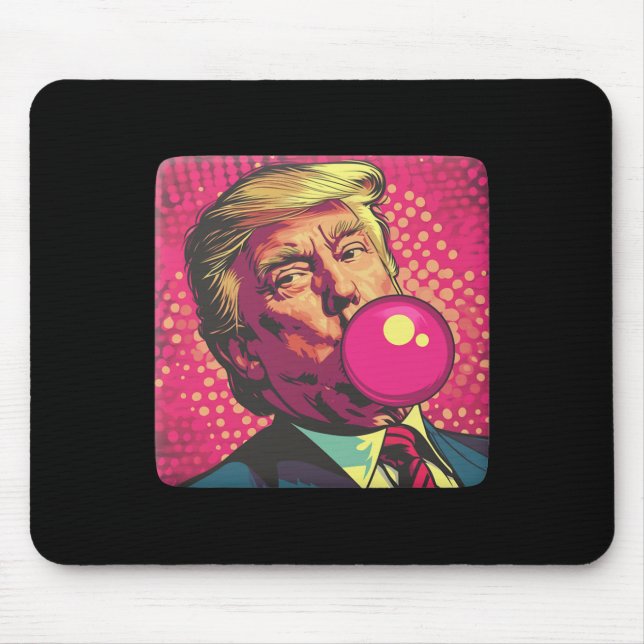 Tapis De Souris Trump 2024 Bubble Gum Pop (Devant)