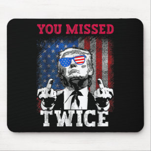 Tapis De Souris Trump 2024 Drapeau américain que vous avez manqué 