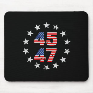 Tapis De Souris Trump 2024 - Drapeau américain (sur B)