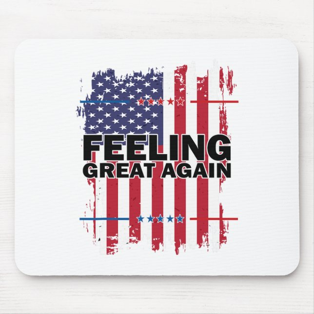 Tapis De Souris Trump 2024 - Drapeau américain V (Devant)