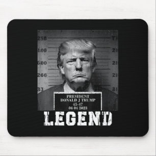 Tapis De Souris Trump 2024 Mugshot Président Légende