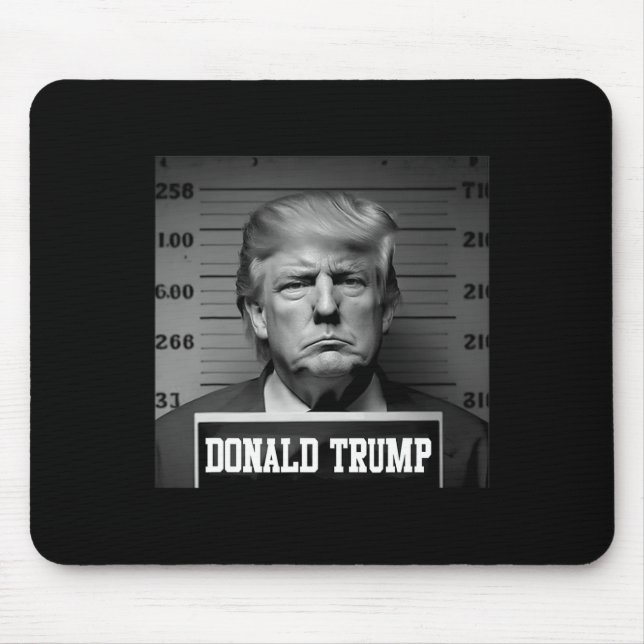 Tapis De Souris Trump 2024 Mugshot Trump Mug Shot Président (Devant)