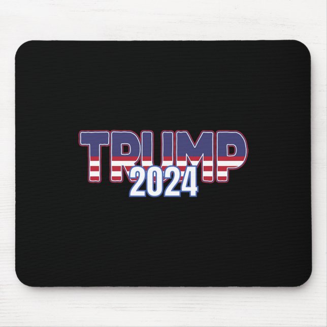 Tapis De Souris Trump 2024 Pour Le Président Républicain Conservat (Devant)