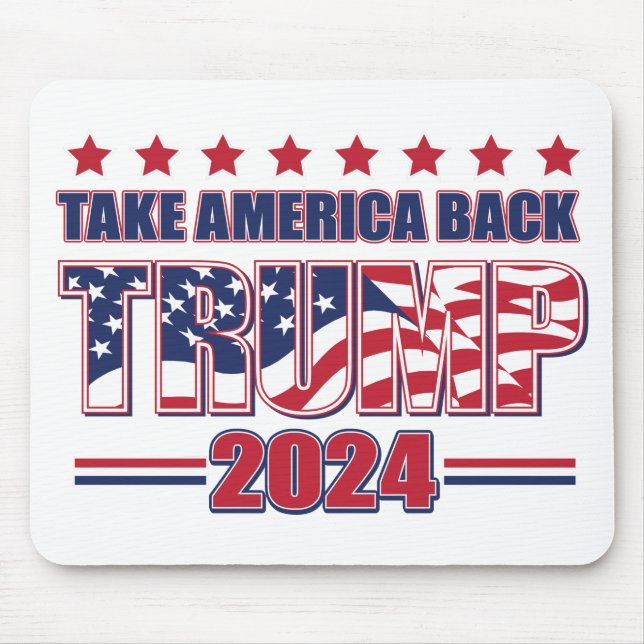 Tapis De Souris TRUMP-2024 Reprendre l'Amérique (Devant)
