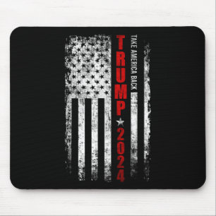 Tapis De Souris Trump 2024 Reprenez l'Amérique Drapeau Américain P