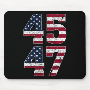 Tapis De Souris Trump 2024 Vintage 45 47 Avec Drapeau Américain