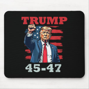 Tapis De Souris Trump 45-47 Conception Présidentielle Audacieuse P