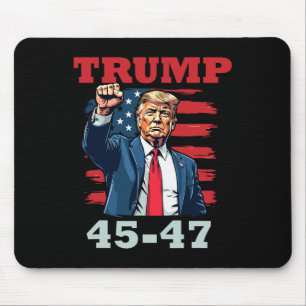 Tapis De Souris Trump 45-47 Conception Présidentielle Audacieuse P