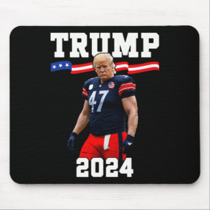 Tapis De Souris Trump 47 Football Jersey 2024 Drapeau américain Tr