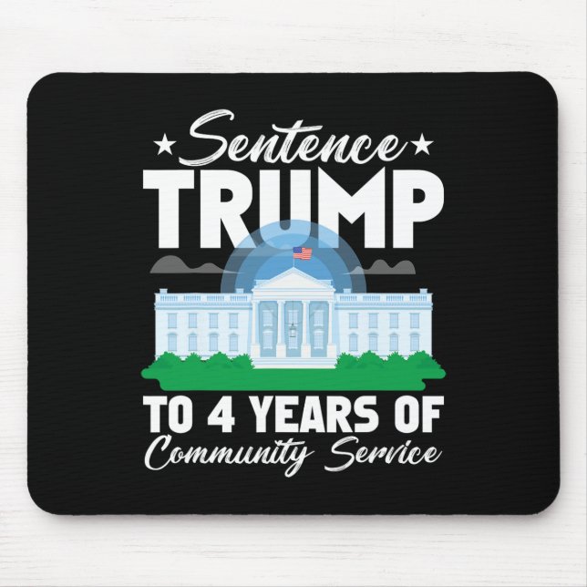 Tapis De Souris Trump À 4 Ans De Service Communautaire 3 (Devant)