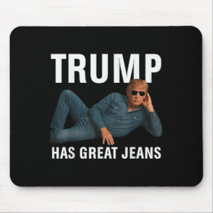 Tapis De Souris Trump A De Grands Jeans Drôle Graphique Teinté Ret