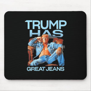 Tapis De Souris Trump A De Grands Jeans Drôle Humour Politique Don