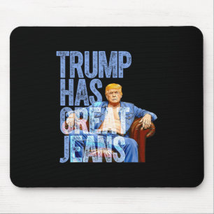 Tapis De Souris Trump A De Grands Jeans Drôle Mème Politique Merde