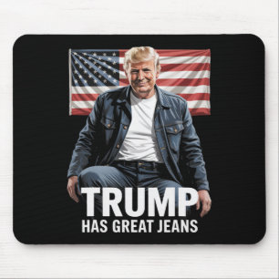Tapis De Souris Trump a de super jeans Cadeaux drôles d'humour pol