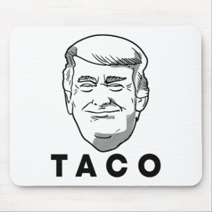 Tapis De Souris Trump abandonne toujours Funny Taco Joke Rétro St