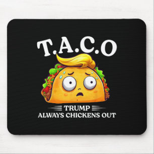 Tapis De Souris Trump abandonne toujours Taco drôle Taco Trump Ch